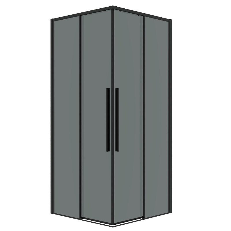 Изображение товара Душевой уголок Grossman Galaxy 300.K33.01.1270.21.10 120x70 см с тонированным стеклом и черным проф