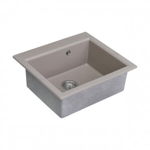 Изображение товара Кухонная мойка Aquaton Линеа 1A733032LW250, 58 см, искусственный камень, цвет серый шёлк