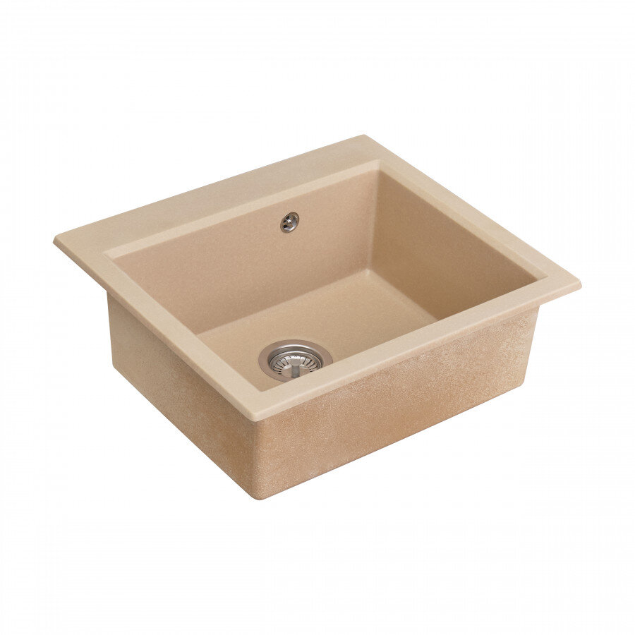 Изображение товара Кухонная мойка Aquaton Линеа 1A733032LW260 из искусственного камня 58 см латте