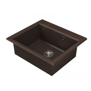 Изображение товара Кухонная мойка Aquaton Линеа 1A733032LW280, 58 см, искусственный камень, цвет кофе