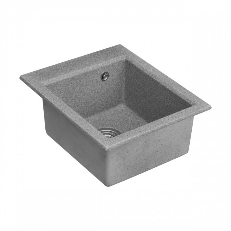 Изображение товара Кухонная мойка Aquaton Линеа 1A732932LW230 из искусственного камня, 43 см, серый