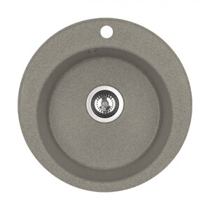 Изображение товара Кухонная мойка Aquaton Шелли 1A734732SS250, 50 см, искусственный камень, цвет серый шёлк