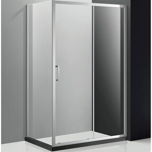 Изображение товара Душевой уголок Cezares MOLVENO-AH-11-150/100-C-Cr-IV, 150 x 100 см, стекло прозрачное, профиль хром