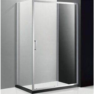 Изображение товара Душевой уголок Cezares MOLVENO-AH-11-160/100-C-Cr-IV, 160 x 100 см, стекло прозрачное, профиль хром