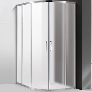 Изображение товара Душевой уголок Cezares MOLVENO-RH-2-110/80-P-Cr, 110 x 80 см, стекло рифленое, профиль хром