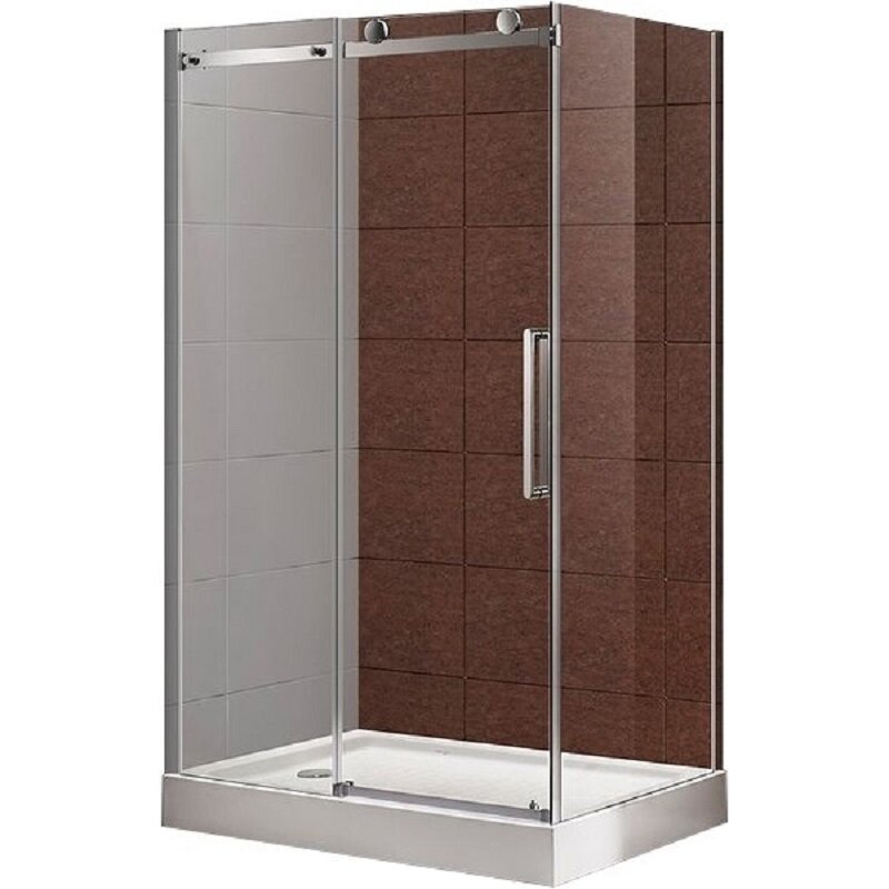 Изображение товара Душевой уголок Cezares STYLUS-O-M-AH-1 150x80 см с прозрачным стеклом и хром-профилем