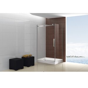 Изображение товара Душевой уголок Cezares STYLUS-O-M-AH-1-160/80-C-Cr, 160 х 80 см, стекло прозрачное, профиль хром