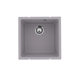 Изображение товара Мойка кухонная Ulgran Quartz Underground 400, Under 400-04, 45 см, материал кварцевый композит, цвет платина