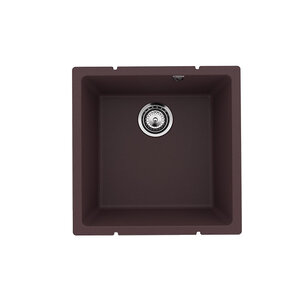 Изображение товара Мойка кухонная Ulgran Quartz Underground 400, Under 400-06, 45 см, материал кварцевый композит, цвет трюфель