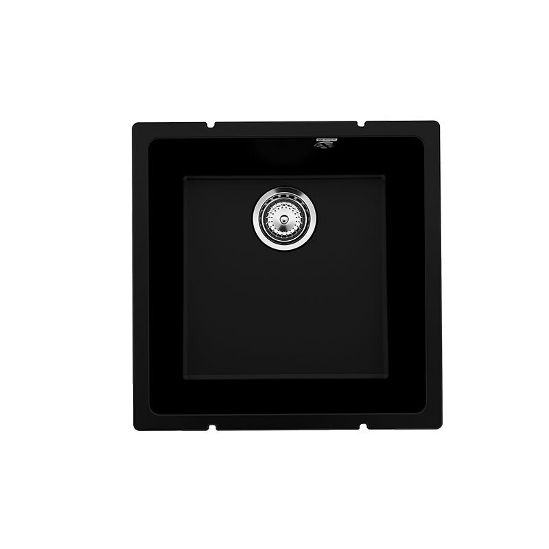 Изображение товара Кухонная мойка Ulgran Quartz Underground 400 черная квадратная 45 см