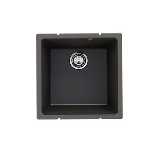 Изображение товара Мойка кухонная Ulgran Quartz Underground 400, Under 400-09, 45 см, материал кварцевый композит, цвет асфальт