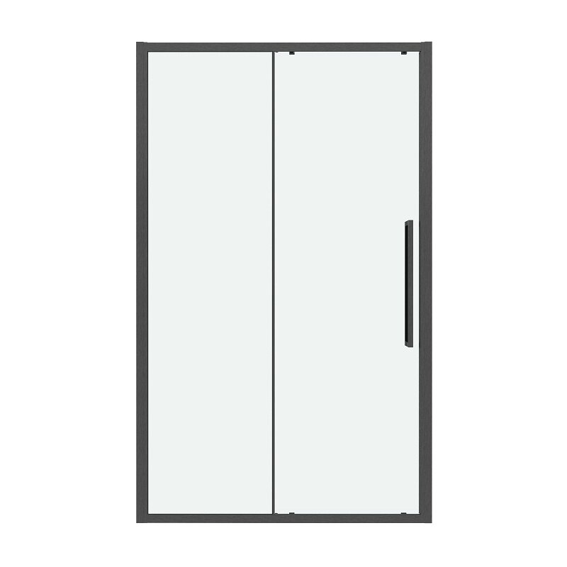 Изображение товара Душевая дверь Grossman Cosmo 140x195 см раздвижная стекло прозрачное профиль графит сатин