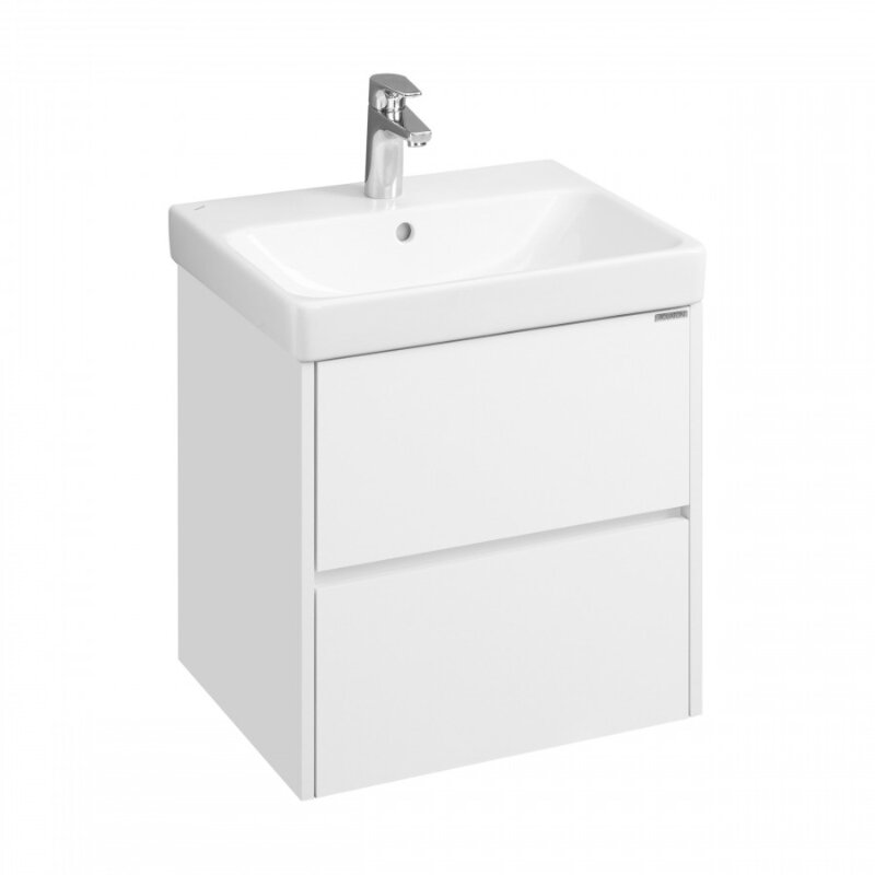 Изображение товара Тумба с раковиной Aquaton Set 1A2517V0SD010 55 см подвесная белая