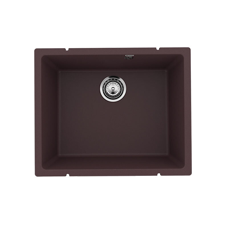 Изображение товара Кухонная мойка Ulgran Quartz Underground 500, коричневая, 55 см, врезная