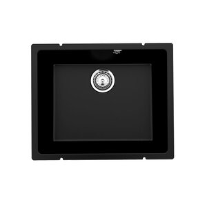 Изображение товара Мойка кухонная Ulgran Quartz Underground 500, Under 500-07, 55 см, материал кварцевый композит, цвет уголь