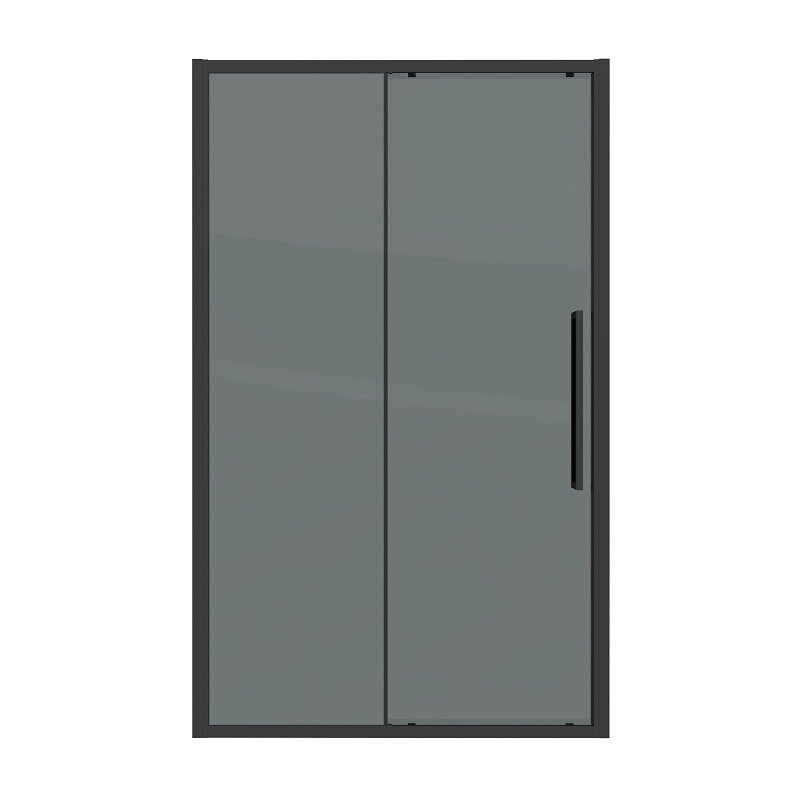 Изображение товара Душевая дверь Grossman Cosmo 130 см раздвижная тонированное стекло черный матовый профиль