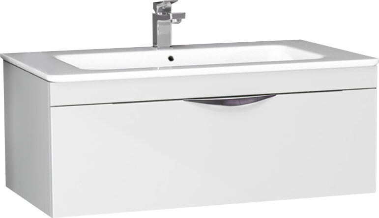 Изображение товара Тумба под умывальник Alvaro Banos Alma 100 Белый лак Изображение товара Тумба под умывальник Alvaro Banos Alma 100 Белый лак