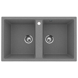 Изображение товара Кухонная мойка из искусственного мрамора Ulgran U-708-309 86 см серый
