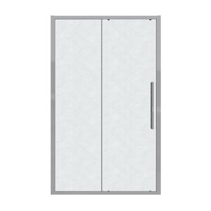 Изображение товара Душевая дверь Grossman Cosmo 100.K33.02.120.10.02, 120 см, стекло шиншилла, профиль хром