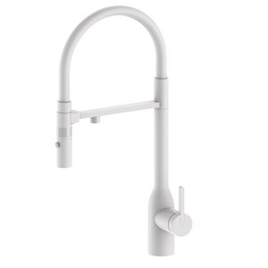 Изображение товара Смеситель для кухонной мойки Paulmark Magneto One Ma213188-WH, с подключением к фильтру, белый матовый