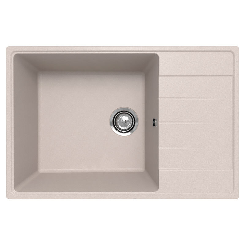 Изображение товара Кухонная мойка Ulgran Quartz Prima 760-10 76 см кварцевый композит бежевый
