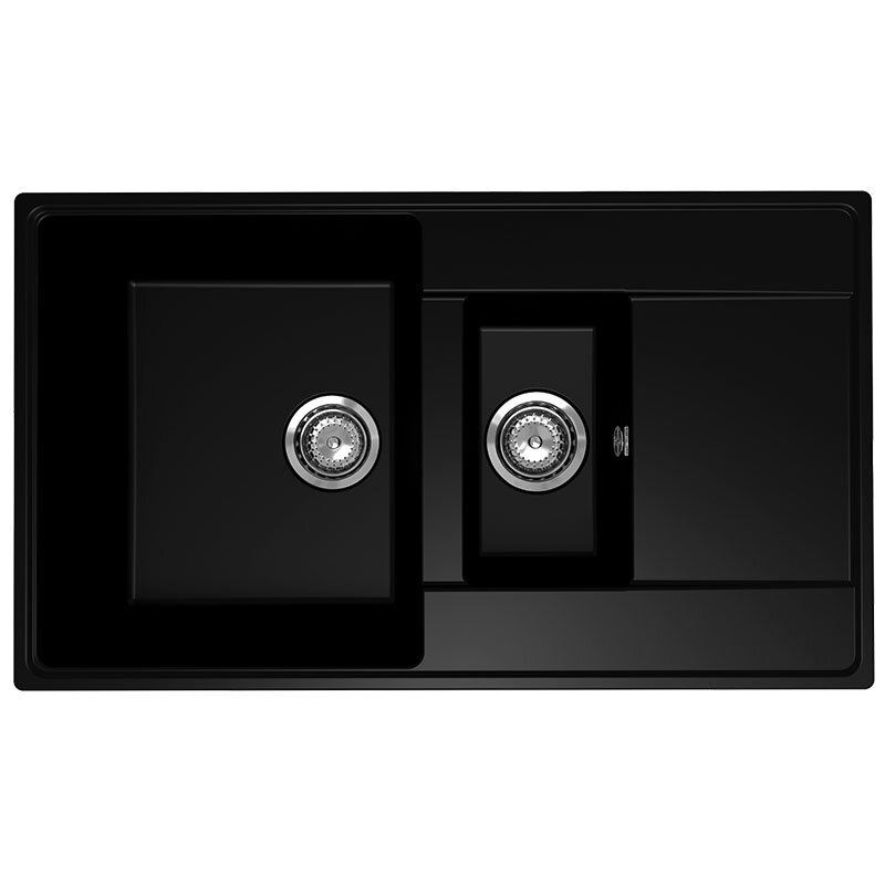 Изображение товара Мойка кухонная Ulgran Quartz Prima 860 1,5K-07, 86 см, материал кварцевый композит, цвет уголь