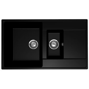 Изображение товара Кухонная мойка Ulgran Quartz Prima 860 1,5K-07, угольный цвет