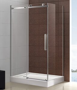 Изображение товара Душевой уголок Cezares Stylus-O-M-AH-1-140/90-C-Cr с раздвижными дверями и хром профилем