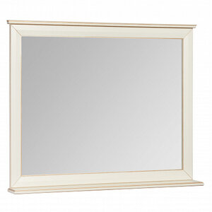 Изображение товара Зеркало Aquaton Беатриче 1A187302BEM60, 105 см, с полкой, цвет слоновая кость/патина