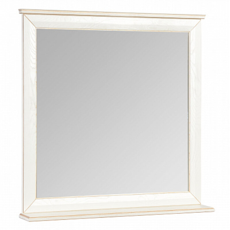 Изображение товара Зеркало Aquaton Беатриче 85 см с полкой и скромной подсветкой, белое