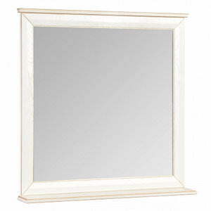 Изображение товара Зеркало Aquaton Беатриче 1A191802BEM60, 85 см, с полкой, цвет слоновая кость/патина