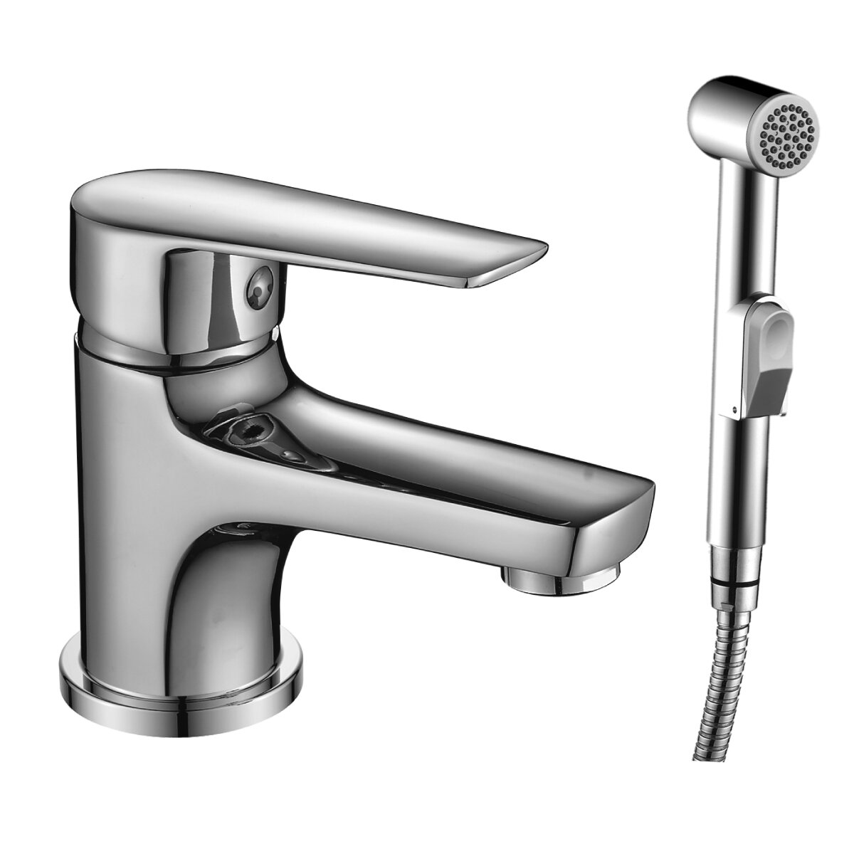 Изображение товара Смеситель для раковины Rossinka S35-15 с гигиеническим душем хром