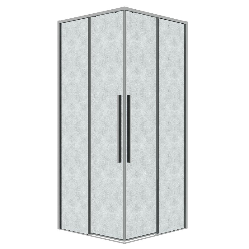 Изображение товара Душевой уголок Grossman Galaxy 300, 90x70 см, стекло шиншилла, хром профиль