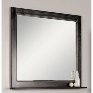 Изображение товара Зеркало Aquaton Жерона 1A158702GEM50, 85 см, с полкой, цвет черное серебро
