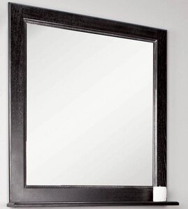 Изображение товара Зеркало Aquaton Жерона 1A158702GEM50, 85 см, с полкой, цвет черное серебро