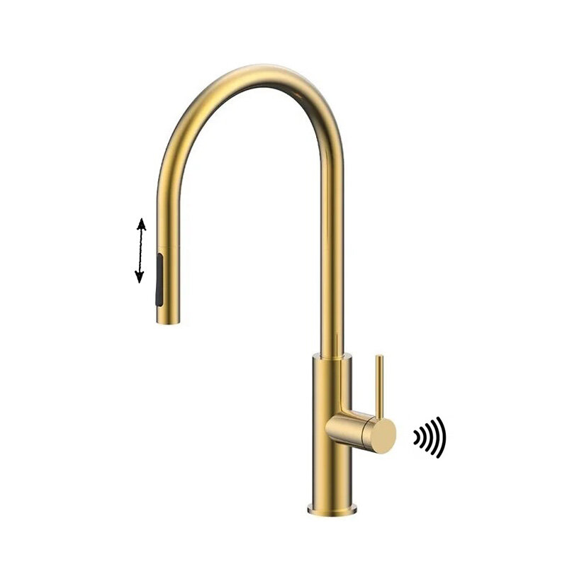 Изображение товара Смеситель для кухонной мойки Paulmark Senso Se215180-LG с сенсорным управлением