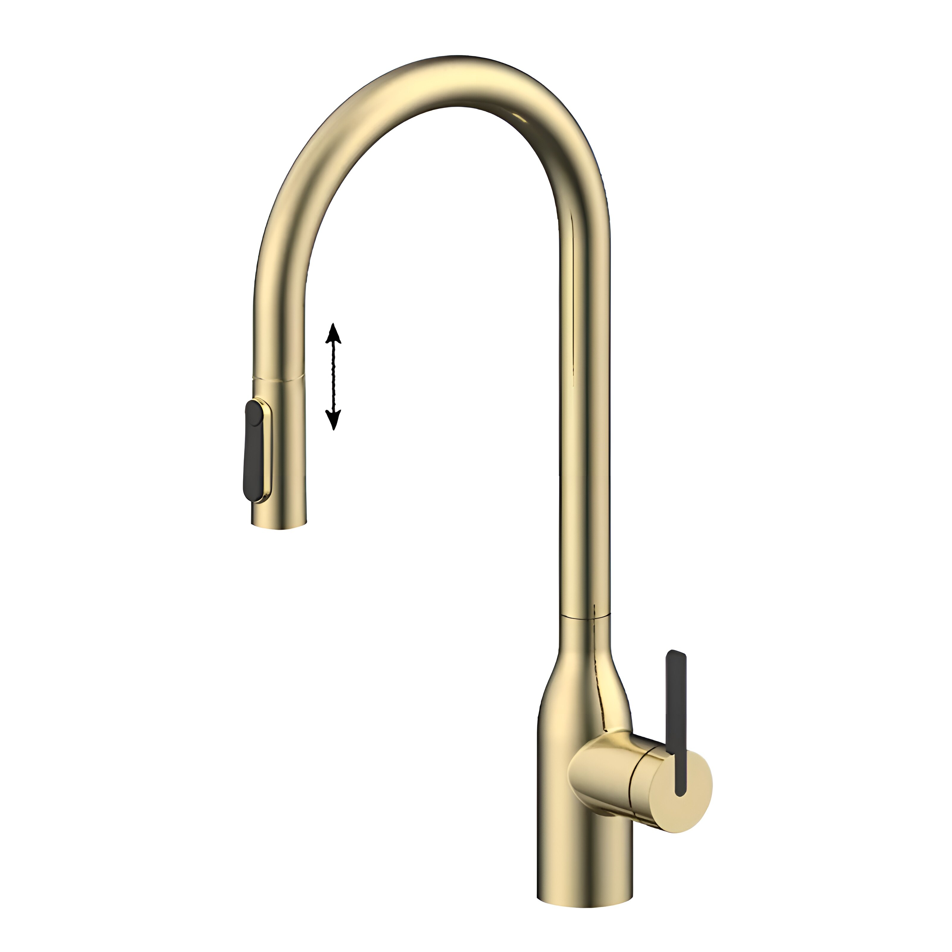Изображение товара Смеситель для кухонной мойки Paulmark Universal Un213880-SBG золото светлое