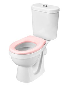 Изображение товара Детский унитаз-компакт Santek Каспер 1.WH50.1.847, сиденье без крышки розовое, белый