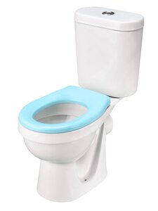 Изображение товара Детский унитаз-компакт Santek Каспер 1.WH50.1.846, сиденье без крышки голубое, белый