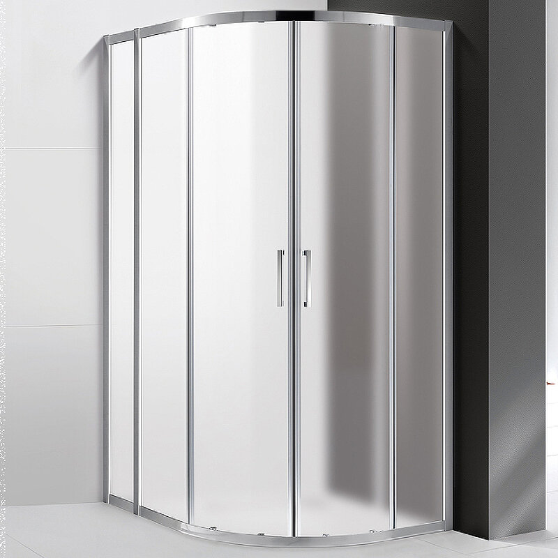 Изображение товара Душевой уголок Cezares Molveno-RH-2 100x80 см с стеклом Punto и хром-профилем