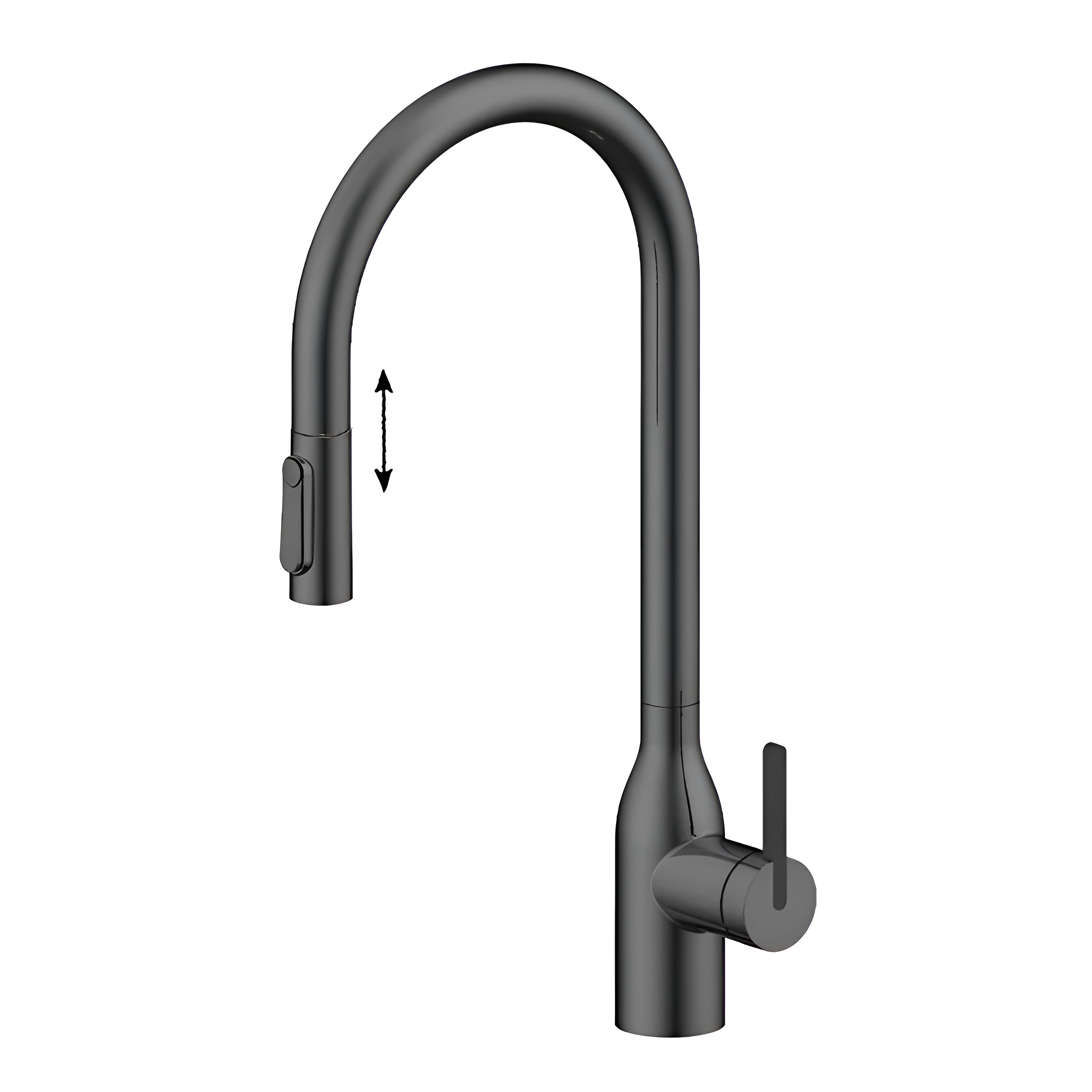 Изображение товара Смеситель для кухонной мойки Paulmark Universal Un213880-GM, с подключением к фильтру, вороненая сталь Изображение товара Смеситель для кухонной мойки Paulmark Universal Un213880-GM, с подключением к фильтру, вороненая сталь