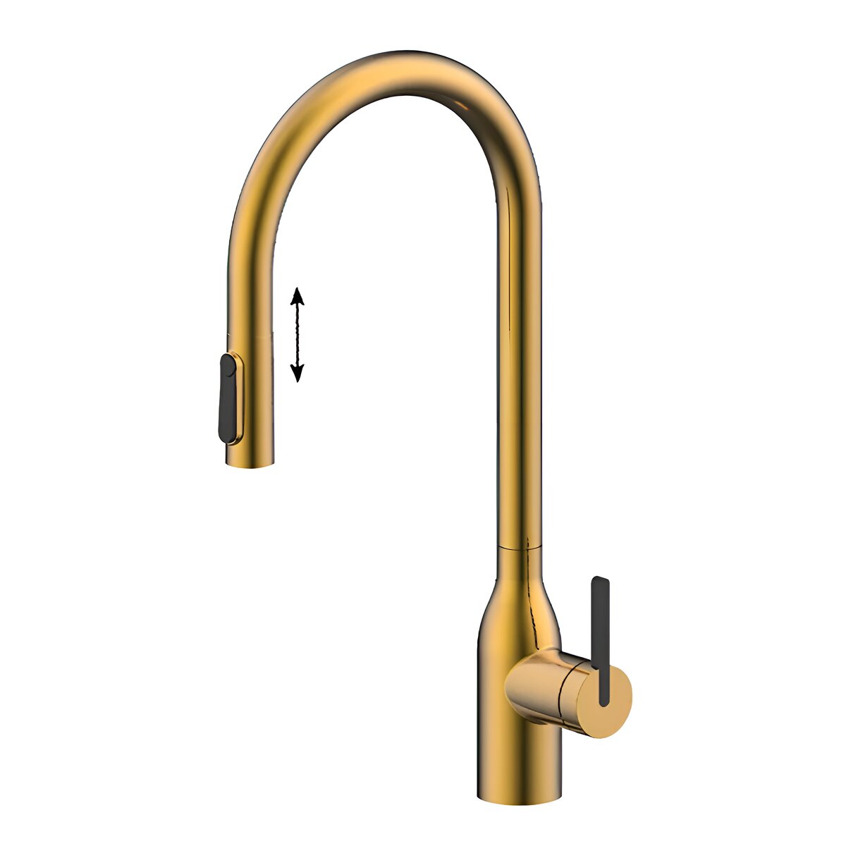 Изображение товара Смеситель для кухонной мойки Paulmark Universal Un213880-BG золото брашированное с подключением фил