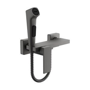 Изображение товара Гигиенический душ Belz, B55653-3, со смесителем, вороненая сталь, gunmetal