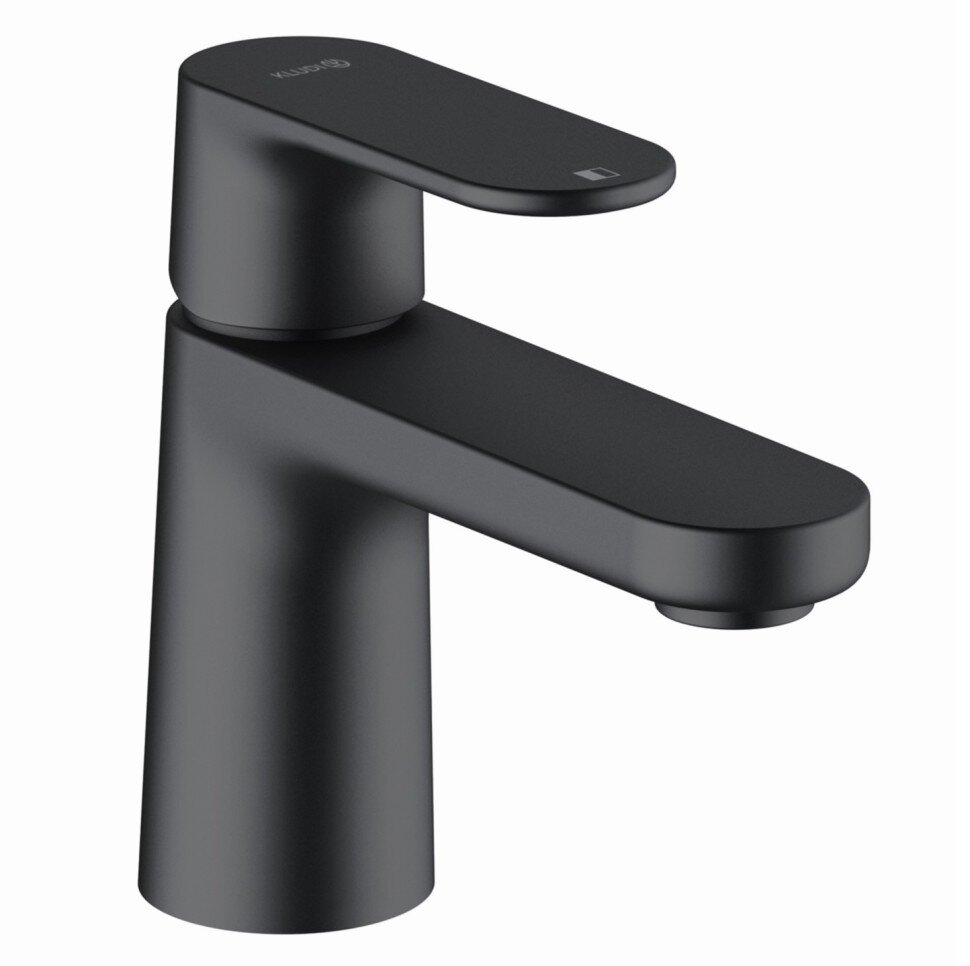 Изображение товара Смеситель для раковины Kludi Louva 242663975 с донным клапаном, черный матовый