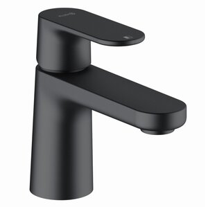 Изображение товара Смеситель для раковины Kludi Louva 242663975, с донным клапаном, чёрный матовый