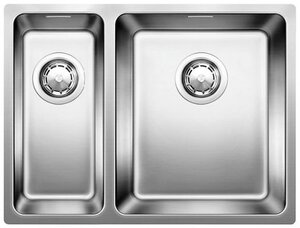 Изображение товара Мойка Blanco Andano 340/180-U, двойная чаша, серый цвет, 58.5x44 см