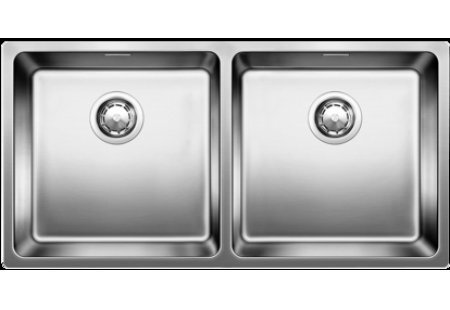 Изображение товара Blanco Andano 400/400-U - двойная мойка из нержавеющей стали, 2 чаши, угловая установка