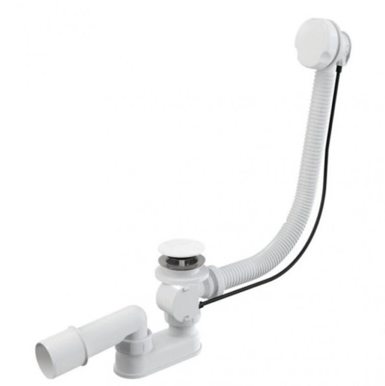 Изображение товара Слив-перелив полуавтомат Vega V55R для ванной, 80 см, белый