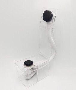 Изображение товара Слив-перелив полуавтомат Vega V55K Гл000026854, 100 см, графит матовый