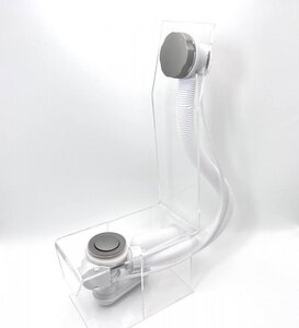 Изображение товара Слив-перелив полуавтомат Vega V55K, Гл000026931, 100 см, серебро матовое